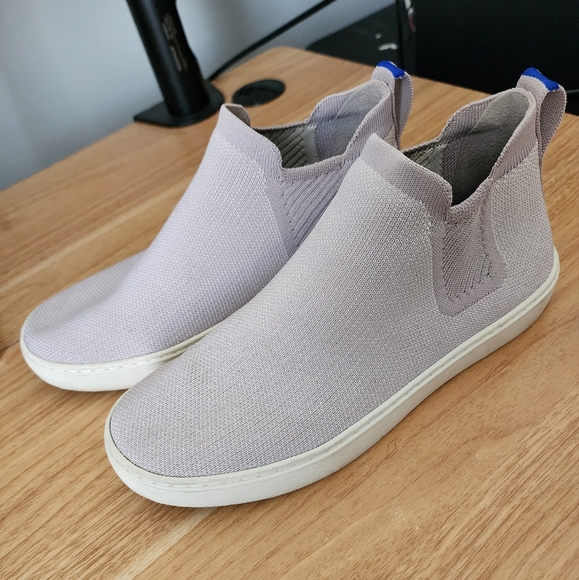 Rothy's Hightop Chelsea Boot Slip On Dusty Pink - Picture 3 of 4